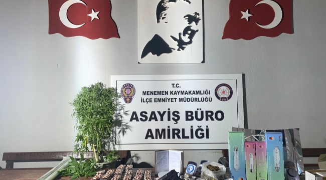 Menemen 'de uyuşturucu operasyonunda yakalanan şüpheli tutuklandı