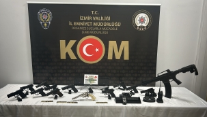 İzmir 'de Kafes-18 Operasyonu kapsamında 21 şüpheli gözaltında