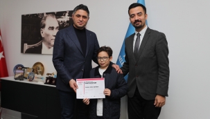 Dünya Birincisinden Başkan Serkan Acar'a Ziyaret