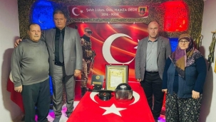 Manisa Büyükşehir'den şehit ailesine ziyaret