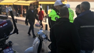 Yaya yolu motosiklet değil..