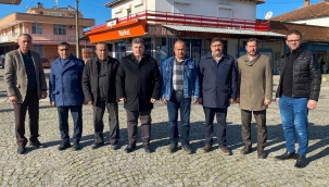 Bergama Belediye Başkanı Adayı Dr. Sadık Doğruer Esnaf ve Muhtarları Ziyarette Bulundu