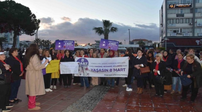 Aliağa'da 8 Mart Dünya Emekçi Kadınlar Günü kutlandı