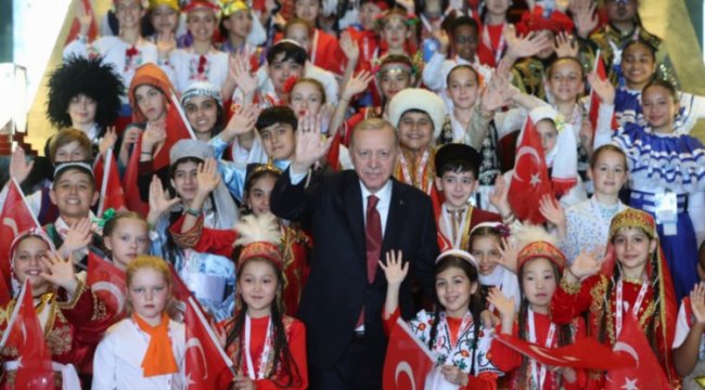 Dünya çocukları Beştepe'de