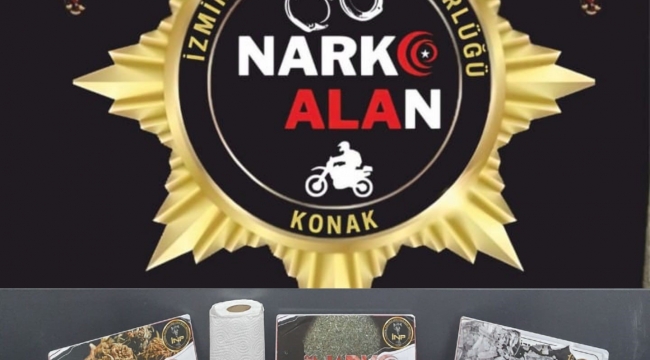 İzmir'in iki ayrı ilçesindeki uyuşturucu operasyonlarında 2 tutuklama