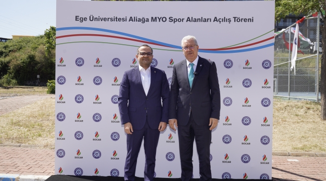 SOCAR Türkiye'den Ege Üniversitesi Aliağa Meslek Yüksekokulu'nun Spor Altyapısına Destek