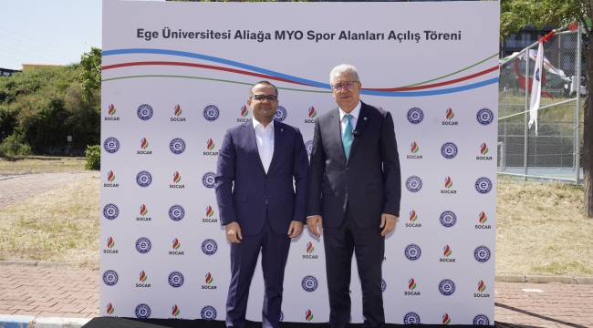 SOCAR Türkiye'den Ege Üniversitesi Aliağa Meslek Yüksekokulu'nun Spor Altyapısına Destek