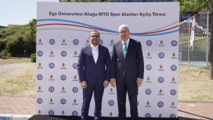 SOCAR Türkiye'den Ege Üniversitesi Aliağa Meslek Yüksekokulu'nun Spor Altyapısına Destek