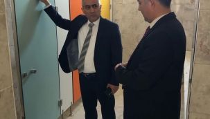 Kaymakam Güney inşat halinde bulunan okullarda incelemede bulundu