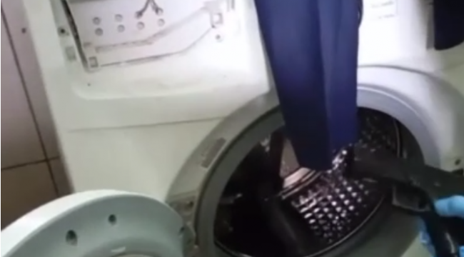 Ruhsatsız tabancalar, çamaşır makinesinden çıktı