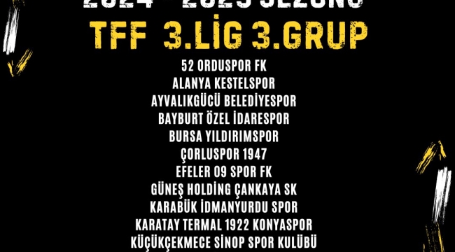 Aliağa FK'nın rakipleri belli oldu