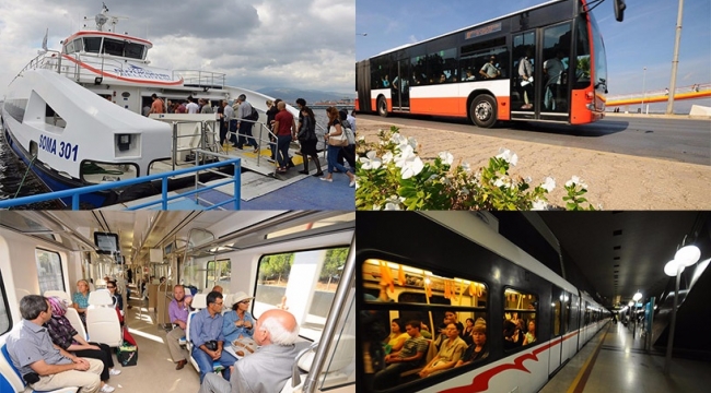 İzmir'de Bayram Ulaşımı Ücretsiz