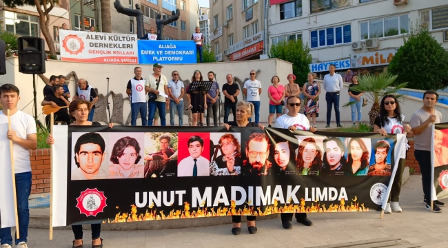 Aliağa'da Sivas Katliamı Anıldı