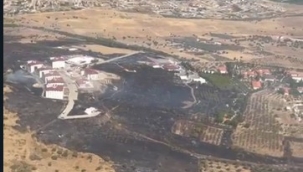 İzmir'in Foça İlçesinde Yangın