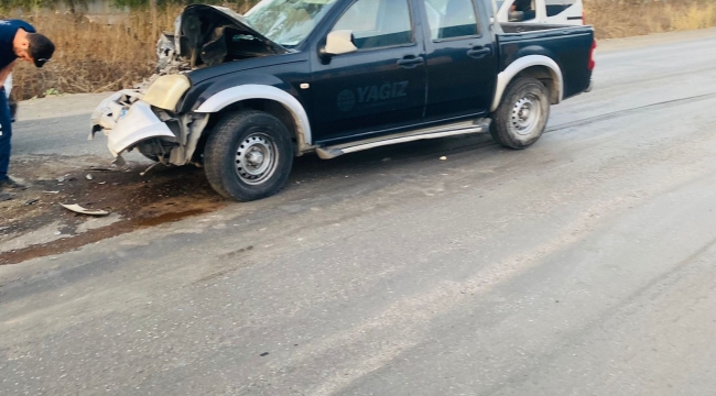 Aliağa 'da Trafik kazası :2 yaralı 