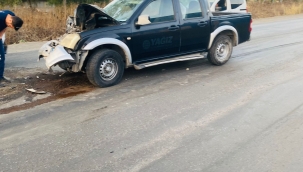 Aliağa 'da Trafik kazası :2 yaralı 