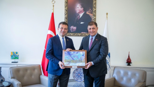Tugay, İmamoğlu'nu makamında ağırladı
