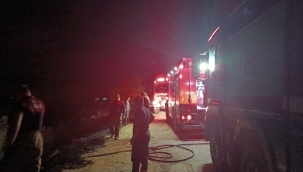 Aliağa 'da otluk ve ağaçlık alanda çıkan yangın söndürüldü