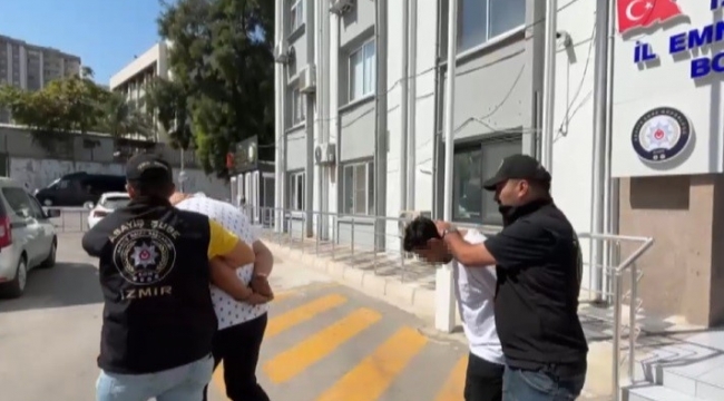İzmir'de silah zoru ile gaspa 2 tutuklama