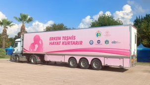 'Pembe Prenses' kanser tarama tır'ı Aliağa'da 