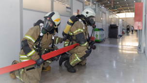 İzmir Büyükşehir Belediyesi'nde yangın tatbikatı