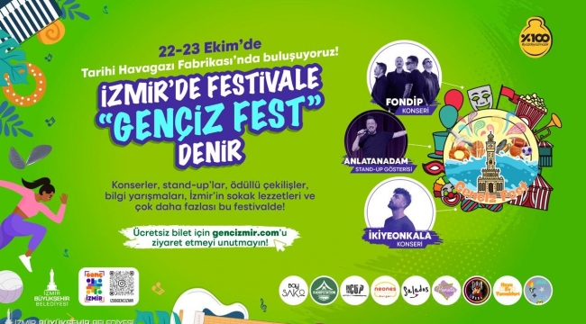 İzmir'de gençlik ve yaratıcılık rüzgarı estirecek Gençİz Fest başlıyor