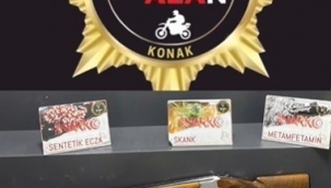 Konak'ta ev ve iş yerlerine uyuşturucu baskını: 11 tutuklama