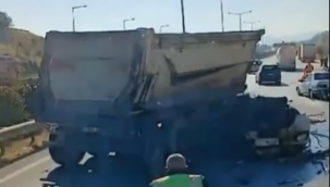 İzmir'de trafik kazası: 1 ölü, 1 yaralı