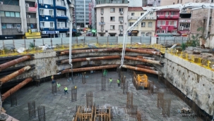 Konak'ın yeni hizmet binasında temel betonu atıldı