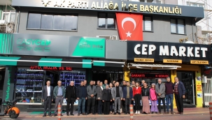 MHP ve Ülkü Ocakları'ndan AK Parti Aliağa İlçe Teşkilatına Hayırlı Olsun Ziyareti