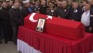 Şehit babaya son bakış