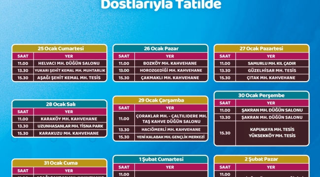 Aliağa'da Yarıyıl Tatili Etkinlikleri Başlıyor