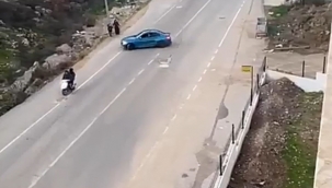 Anne ve çocuğunu tehlikeye atan maganda yakalandı