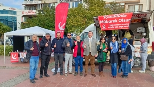 Yeniden Refah Partisi Aliağa İlçe Başkanlığı'ndan Regaip Kandili'nde Lokma İkramı