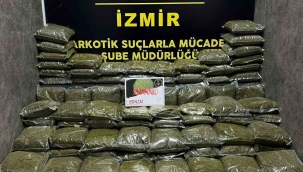 İzmir'de bir adreste 102 kilo 50 gram uyuşturucu ele geçirildi