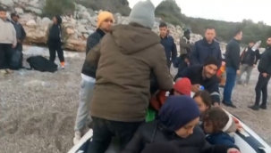 İzmir'de karada tespit edilen 62 düzensiz göçmen yakalandı