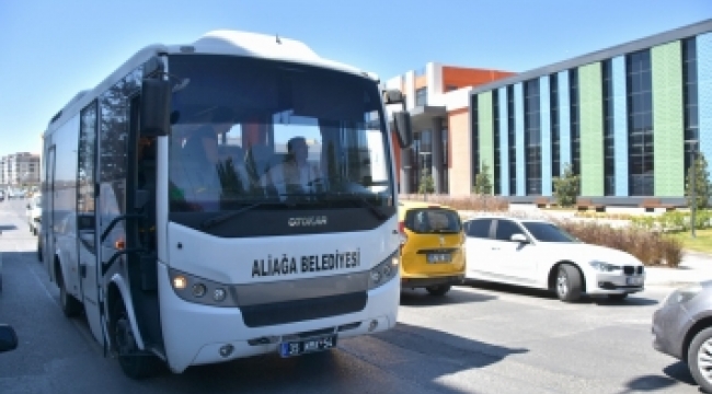 Aliağa'da Ramazan Bayramı'nda kabristana ücretsiz ulaşım