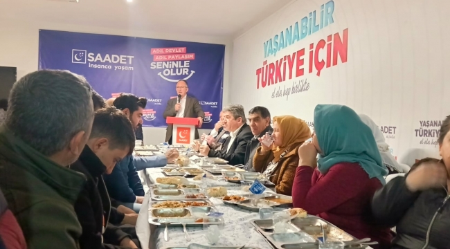 Saadet Partisi Aliağa'dan Geleneksel İftar Yemeği: Birlik ve Beraberlik Vurgusu