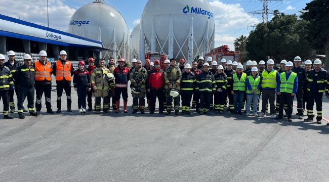 Aliağa'da Nefes Kesen Tatbikat: