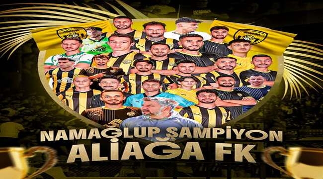 Aliağa FK, 3. Lig 3. Grup'ta namağlup şampiyon olarak 2. Lig'e yükseldi