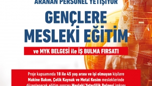 Aranan Personel Yetişiyor' Mesleki Eğitim Projesinde Başvurular Başladı