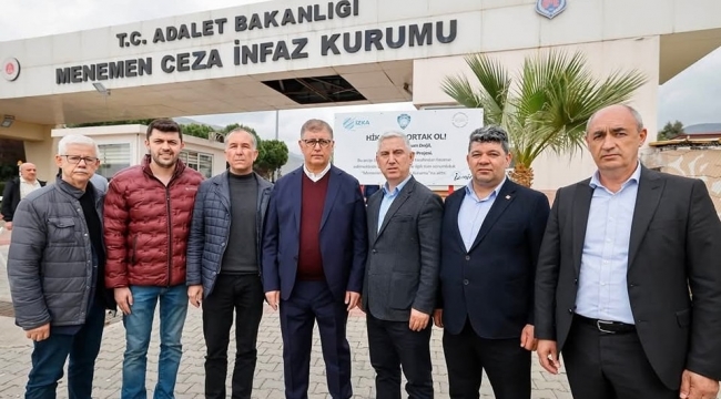 Başkan Tugay, ilçe belediye başkanlarıyla tutuklu 17 genci ziyaret etti 