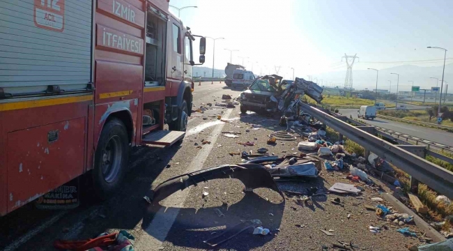 Çıkışı kaçırıp geri gelen araca kamyon çarptı: 1 ölü, 2 ağır yaralı