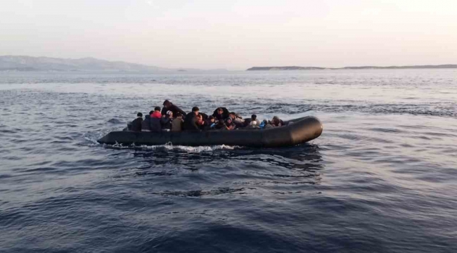 İzmir açıklarında 41 düzensiz göçmen yakalandı
