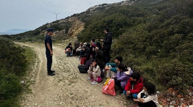 İzmir'de düzensiz göçmen mesaisi
