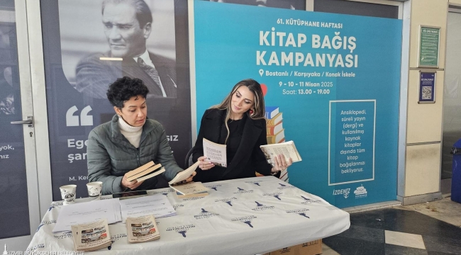 İzmir'de kitap kurtları için kitap bağışı kampanyası