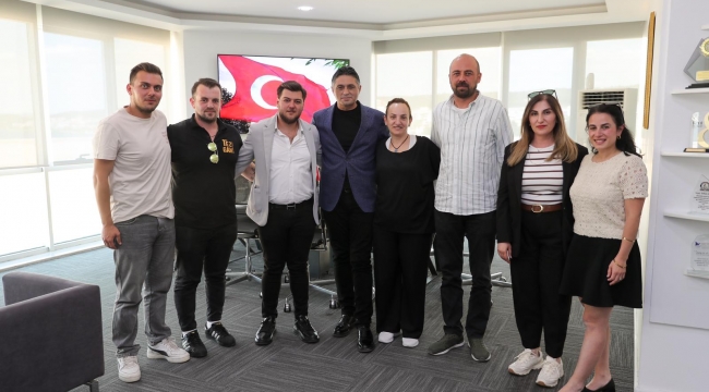 Aliağa Rizeliler Derneği'nden Başkan Serkan Acar'a Nezaket Ziyareti