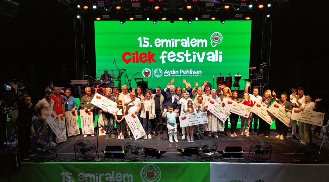 Emiralem Çilek Festivali'ne rekor ziyaretçi!