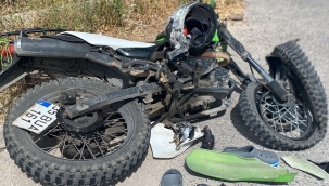 Kamyona çarpan motosiklet sürücüsü hayatını kaybetti
