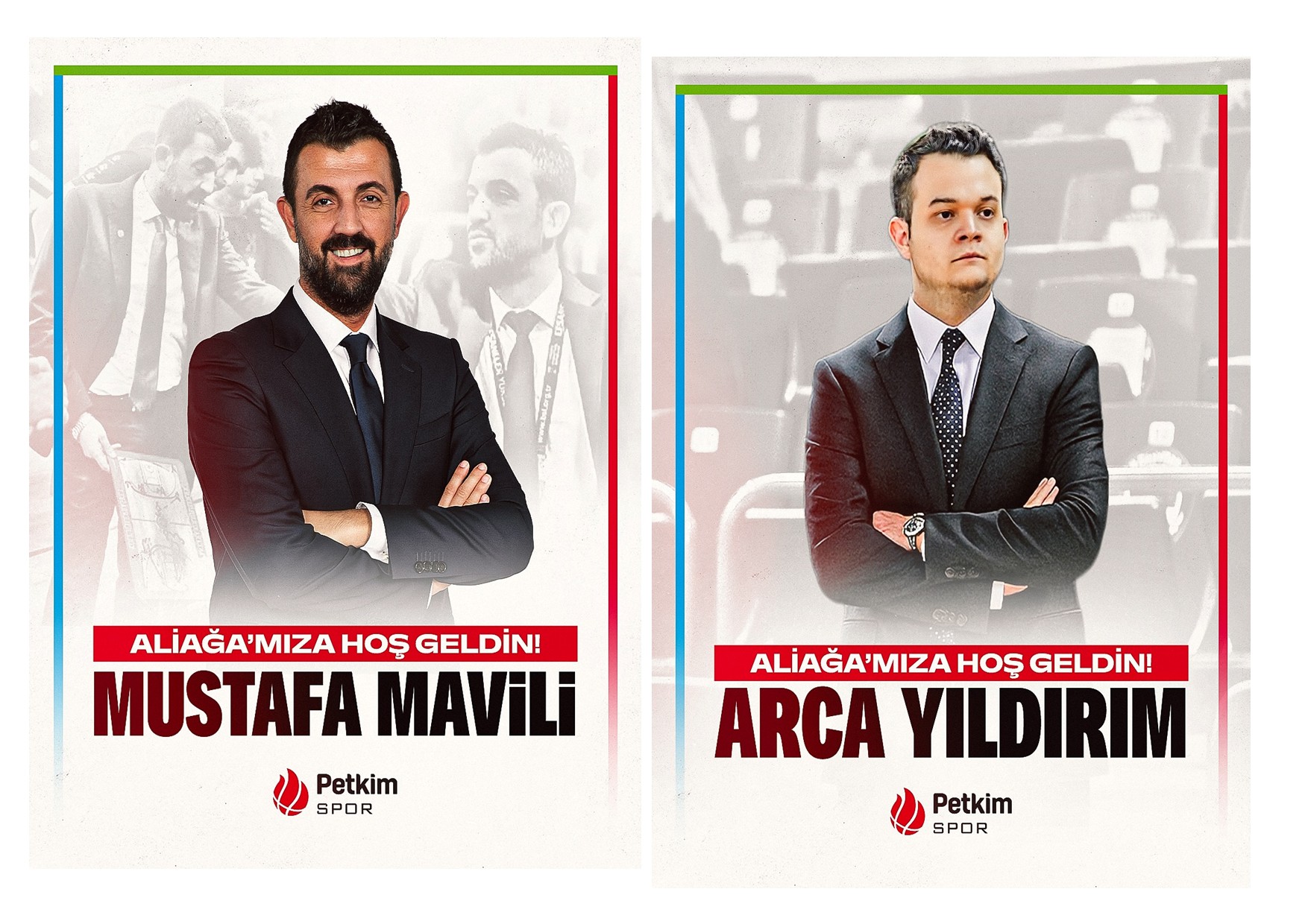 Aliağa Petkimspor'un yardımcı antrenörlüğüne Mustafa Mavili ve Arca Yıldırım getirildi.